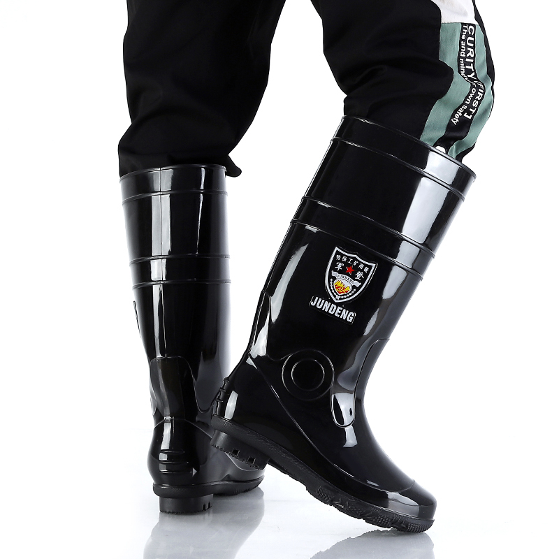 特大码雨靴男款48大号47水鞋49 50 51高筒胶鞋套加绒中筒男士雨鞋