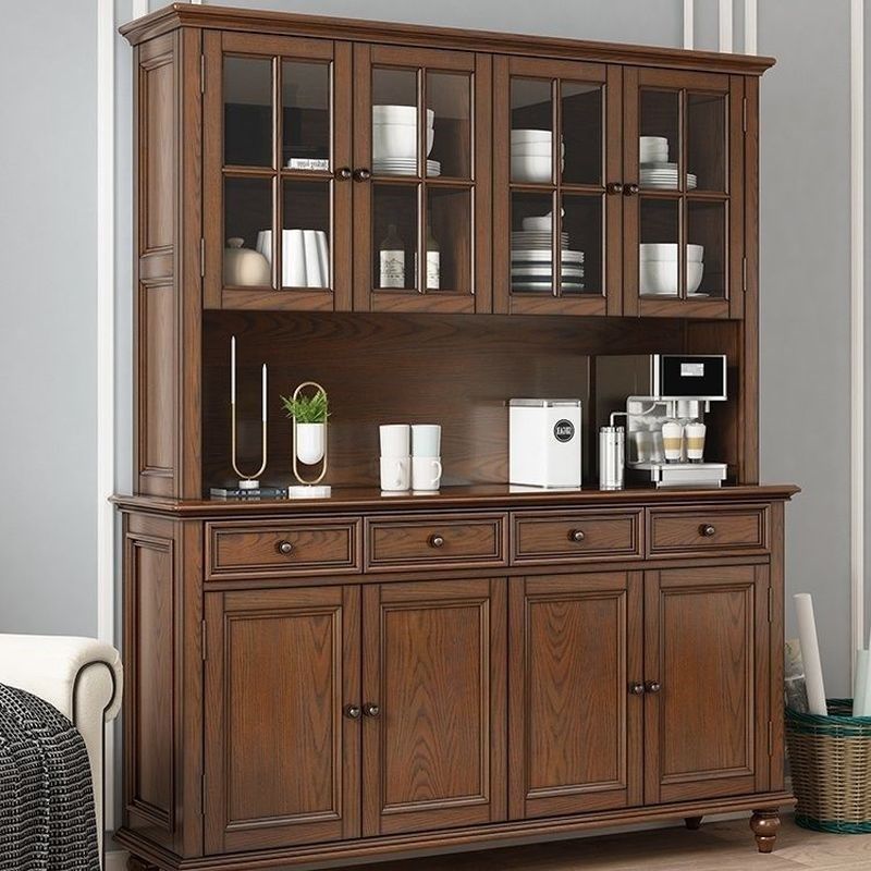 美式实木餐边柜简约靠墙厨房橱柜双门酒柜置物架茶水柜储物柜置物,商业/办公家具,办公茶水柜,淘宝优惠券,粉丝福利购,淘宝优惠卷