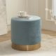 时尚 轻奢小圆凳北欧矮凳子简约布艺沙发凳圆墩子客厅圆凳脚踏梳妆
