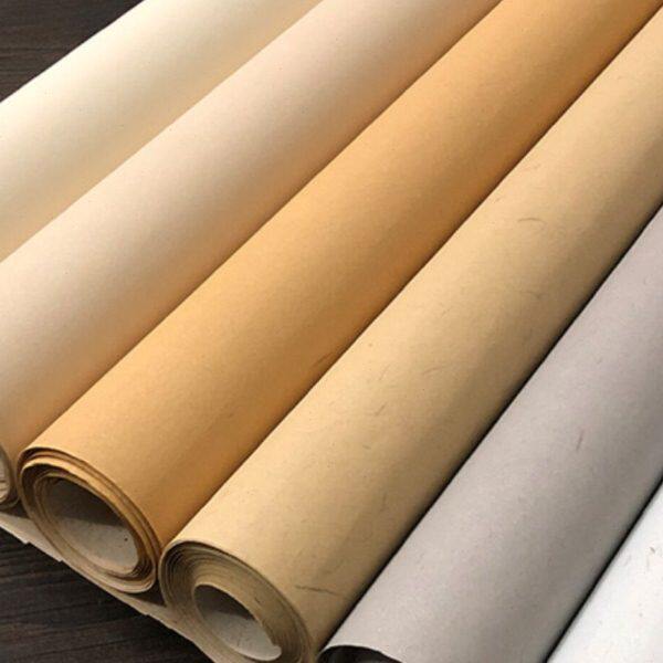 蜡染花粉珠光雅粉精制四尺云母珠光笺长纤维牙粉笺国展书法创作