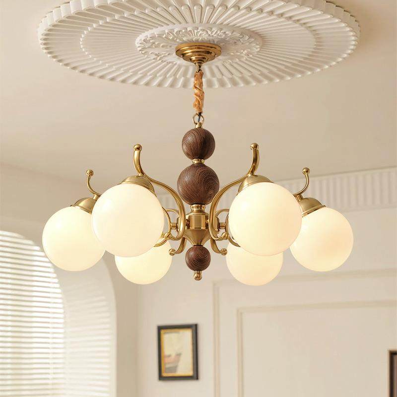 新式中客厅魔豆吊灯美式古餐厅灯中古复风243卧眼室书房护玻璃吊,家装灯饰光源,智能吊灯,淘宝优惠券,粉丝福利购,淘宝优惠卷