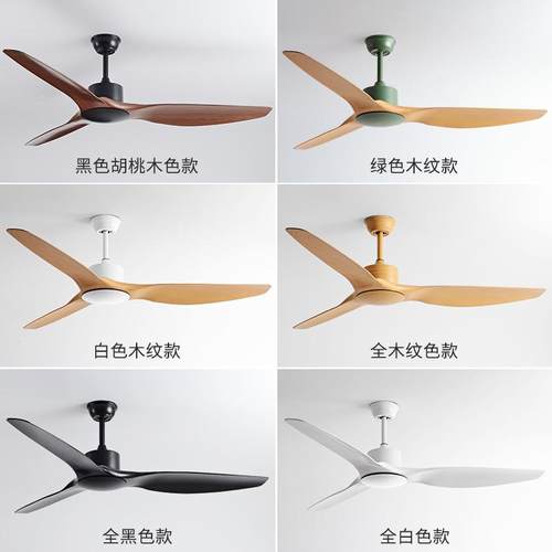 餐厅客厅家用北风扇商用吊顶音无灯电扇风大285风力静工业复欧古