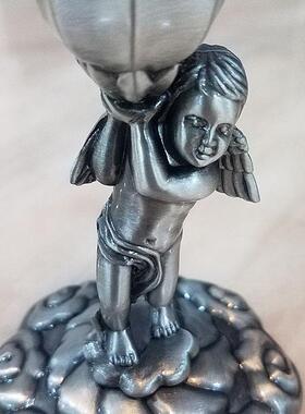 生产光定制浪烛漫晚NPU餐金蜡色烛台摆件餐桌装饰品欧式合金烛摆