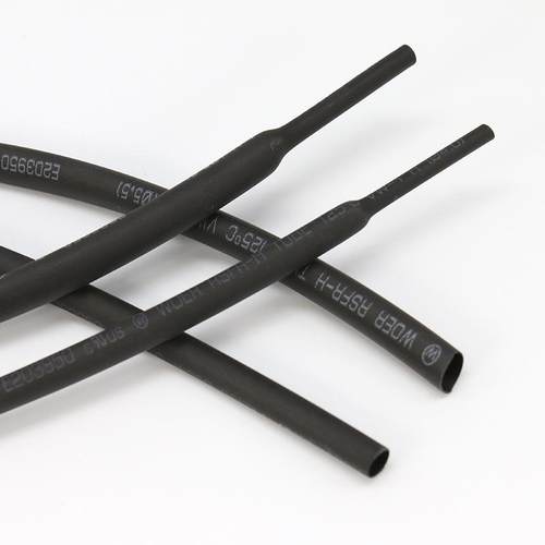 厂直销家直径1.5mm1.5黑色黑色沃热缩尔管