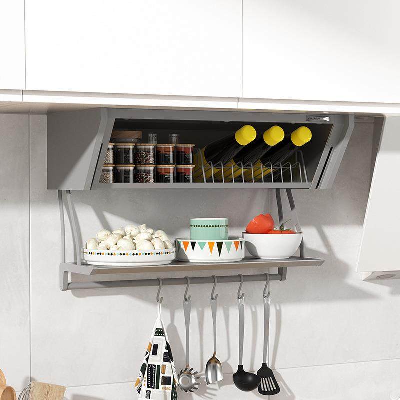 吊柜下拉001柜盒储物盒底隐藏调味料下房翻拉篮厨备菜置物架双层,收纳整理,书桌收纳置物架,淘宝优惠券,粉丝福利购,淘宝优惠卷
