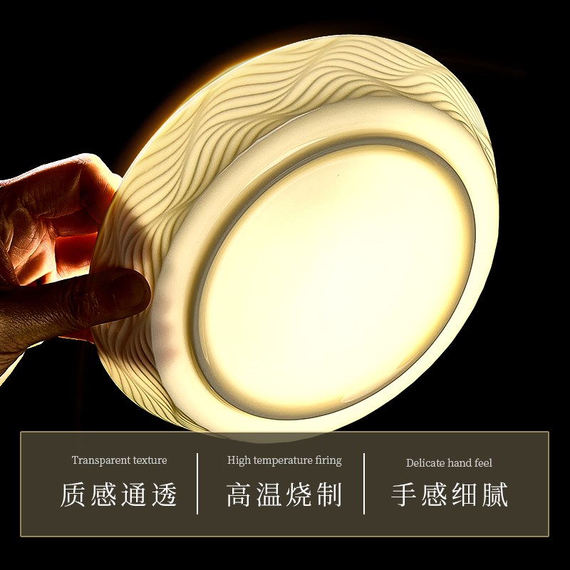 唐山骨瓷盘子菜盘家用2025新款高颜值纯白餐具釉下U彩可微波碗盘