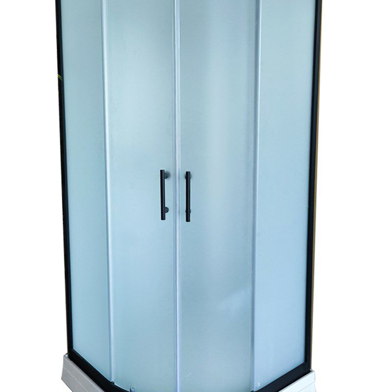 洗澡房淋浴房家用弧扇形卫生间一体式隔断房弧S扇形沐浴房小户型