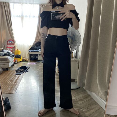 梨形专攻)啥也不说,王炸推荐。。G黑色显瘦长裤春初夏秋新款