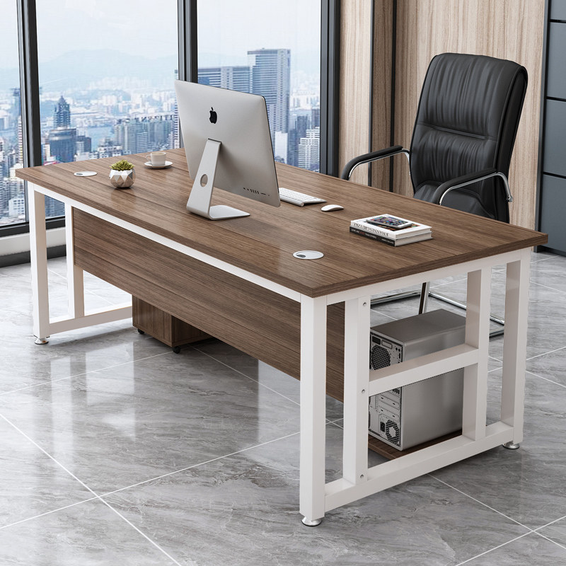 单人办公桌椅组合简约现代经理桌简易台式电脑桌办公室主管大桌子