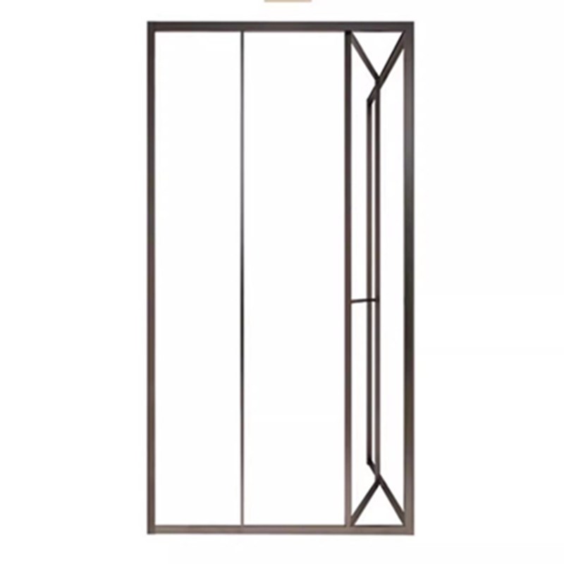 极窄直角方形l型淋浴房侧移门浴室玻璃隔断干湿分离卫生间推拉门