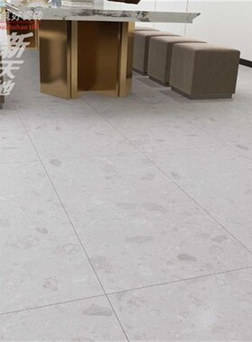 灰色水磨石瓷砖600X12s00客厅地砖餐厅服装店防滑地板砖仿古砖墙