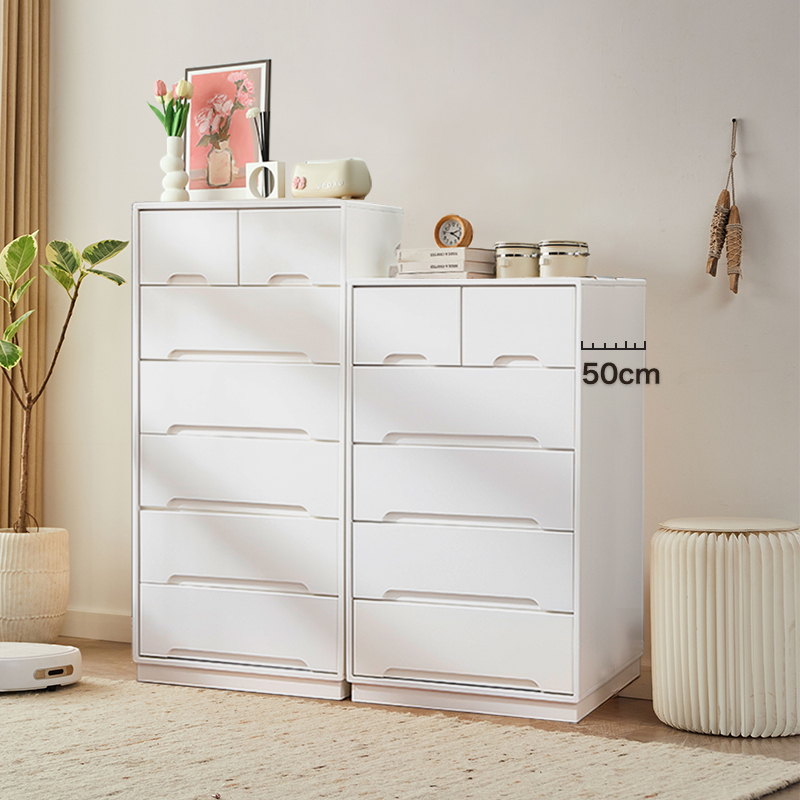 五斗柜宽50cm卧室抽q屉柜客厅大容量储物柜五斗橱客厅实木收纳柜