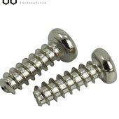 PB镀镍 M1.4 M1.2 圆头十字平尾自攻螺丝钉 盘头十字平尾自攻螺丝