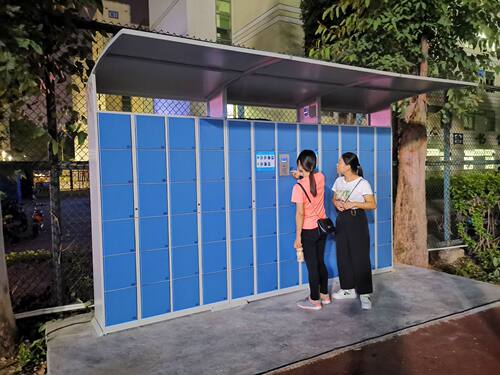 储物柜厂家直销可见光人脸识别储物柜 8寸全触摸人脸寄存柜