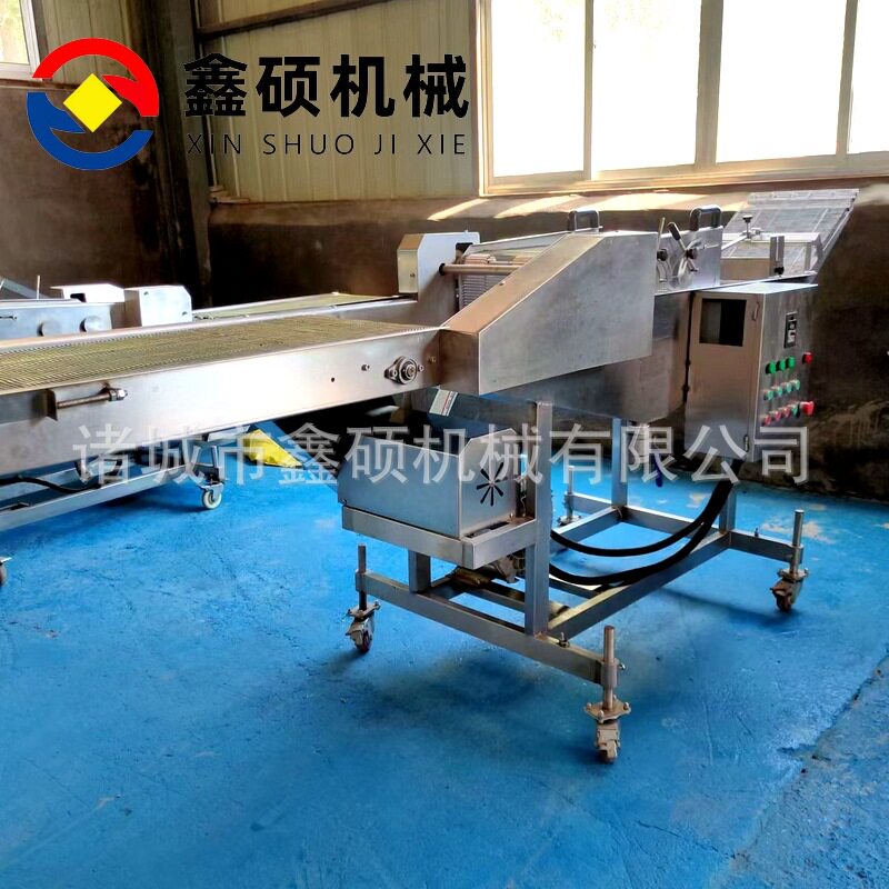 鱼排鸡排猪排淋浆机瀑布式淋浆机鸡柳淋浆设备小酥肉全自动上浆机