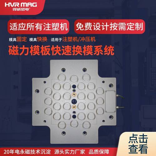 180吨注塑机磁力快速换模系统磁力模板强磁磁盘锁模系统悍威定制
