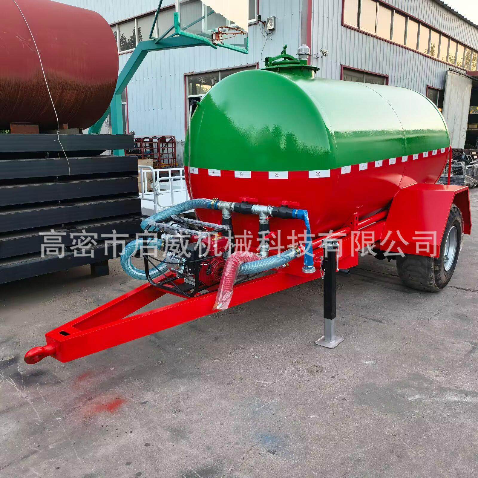 5吨水罐拖车园林绿化浇灌拖车路政洒水车 消防水罐拖车油罐工具车