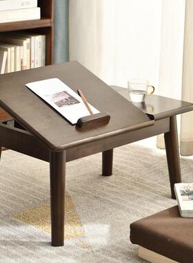 家逸木实书桌台26680飘窗桌小桌几现阳代简约中家用卧室小桌式子