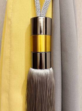 现货供应球欧式简约窗帘装饰苏绑带挂球BUD流绑绑绳吊穗窗帘扣