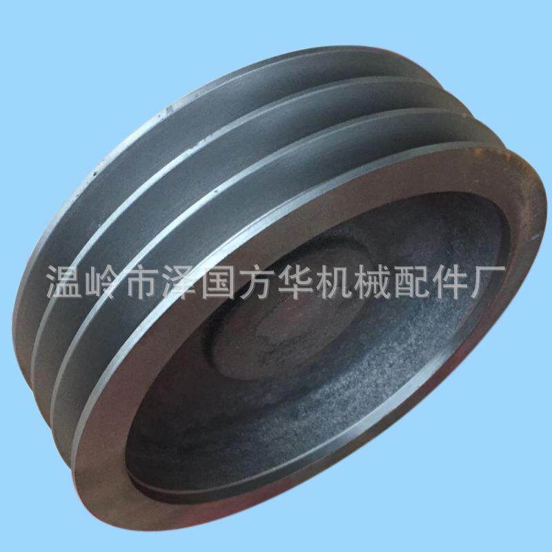 定三角皮带轮12mm-6可0空00mm862三槽b型铸铁加工电机B型皮带盘