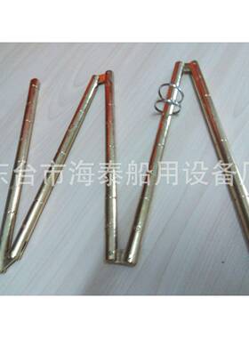 振泰直供船用量油尺铜质量油尺CXOH铜测深件杆船用五金配否否T量