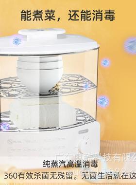 定时机双16563械电蒸锅家用小型三层蒸汽锅断电早餐机大容量自动