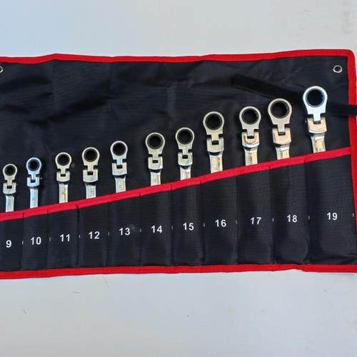 袋镜面1件套21920两用棘轮装扳手活动头套汽修工具72齿1红棘轮扳2