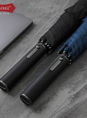 PARACHAS1直355.3米超大自动柄伞推拉式3人加固抗E风长杆伞男士雨