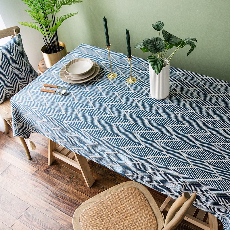 棉麻布艺日c式餐桌桌布北欧长方形家用流苏茶几布圆桌台布餐桌布