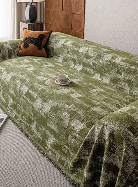 中古风沙5发盖布轻沙奢高级感202年一HTF新款绿色发巾整张全盖套