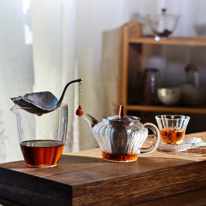纯手工锡制茶漏器茶过滤网镶银坠银杏树J叶架茶漏茶滤创意家用可