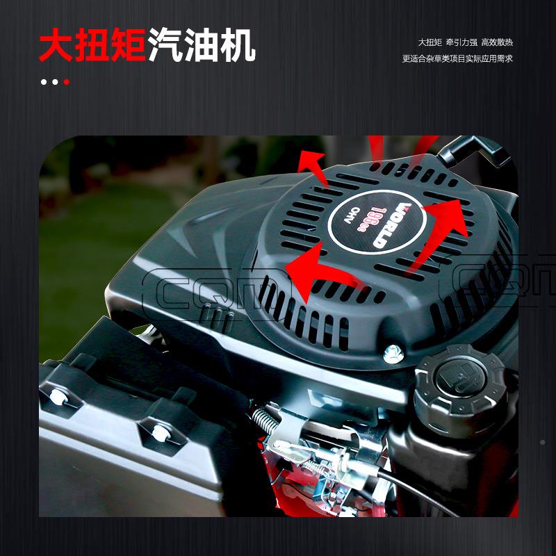 自新款小型手推式割草机园林草LLM坪修剪机走式除汽油机家用剪草