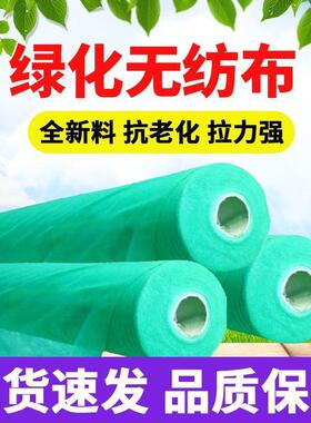 绿RPO化无纺布园林地防尘盖布护坡坡草边坪草籽土绿色膜防工寒抗