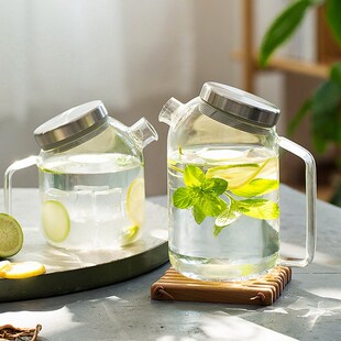 木笙玩物家用冷水壶耐高温凉白开水杯泡柠檬水壶大容W量凉水壶套