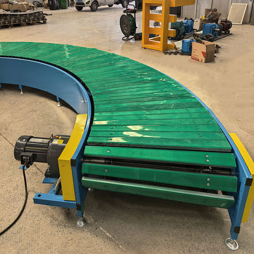 定制重型传送带家电装配链板输送机转弯机 工业流水线板链输送带