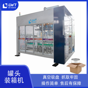 装箱机 尼为机械自动化马口铁罐肉罐头立式装箱封箱机设备