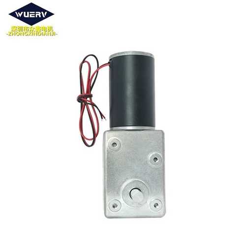 5882-45ZY直流减速电机涡轮蜗杆12V24V大扭矩低速马达自锁大功率