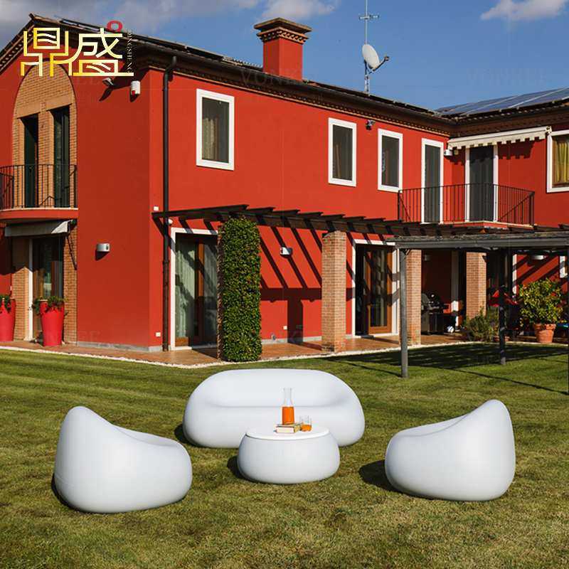 现货鹅卵石沙发坐凳玻璃钢商场休闲座椅售楼处部洽谈组合一桌四椅