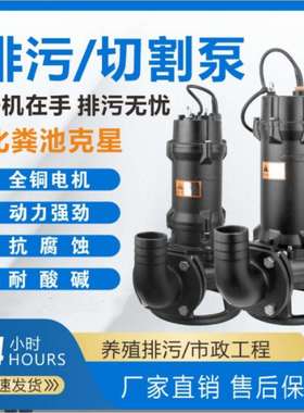 人民科技as污水泵立式铸铁AS切割系列污水泵ASSP撕裂式潜水污水泵