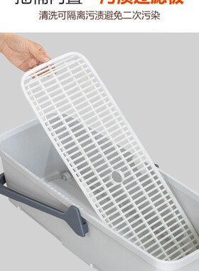 70cm加大加厚拖把桶长方形拖地桶带轮可推家用水桶洗墩布桶清洁桶