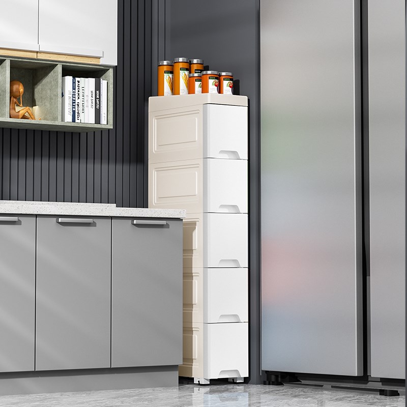 13.7CM夹缝收纳柜侧面深30CM浅柜浴室缝隙窄柜子卫生间储物置物架