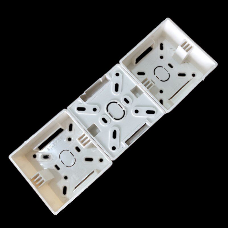 86明盒H38PVC穿线管盒开关盒底盒自扣暗装预埋接线盒底合明装款式