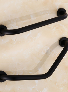 欧式黑色浴室扶手 304不锈钢卫生间老人把手扶手 哑黑安全扶手