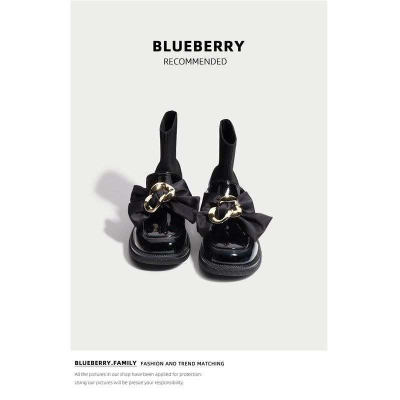 黑色节拍V21027弹力连袜靴瘦瘦靴乐福鞋小皮鞋女中筒春秋季靴子女,女鞋,弹力靴/袜靴,淘宝优惠券,粉丝福利购,淘宝优惠卷