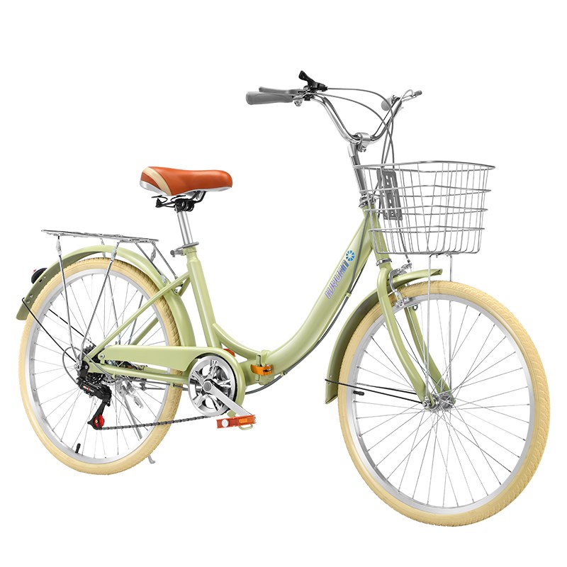 折叠自行车男女式24/26寸城市代步学生变速单车超轻便携通勤车