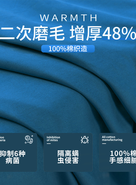 A类200支磨毛长绒棉床单单件单人1.5纯色双人1.8米2.0m被单