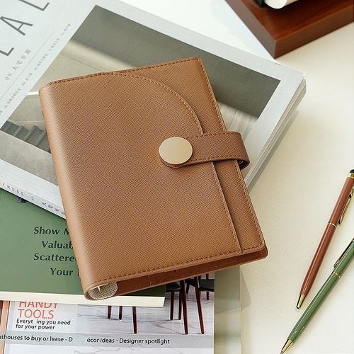 高级精致商务定制可印logo笔记本子办公手账手帐日记本a5a6活页本