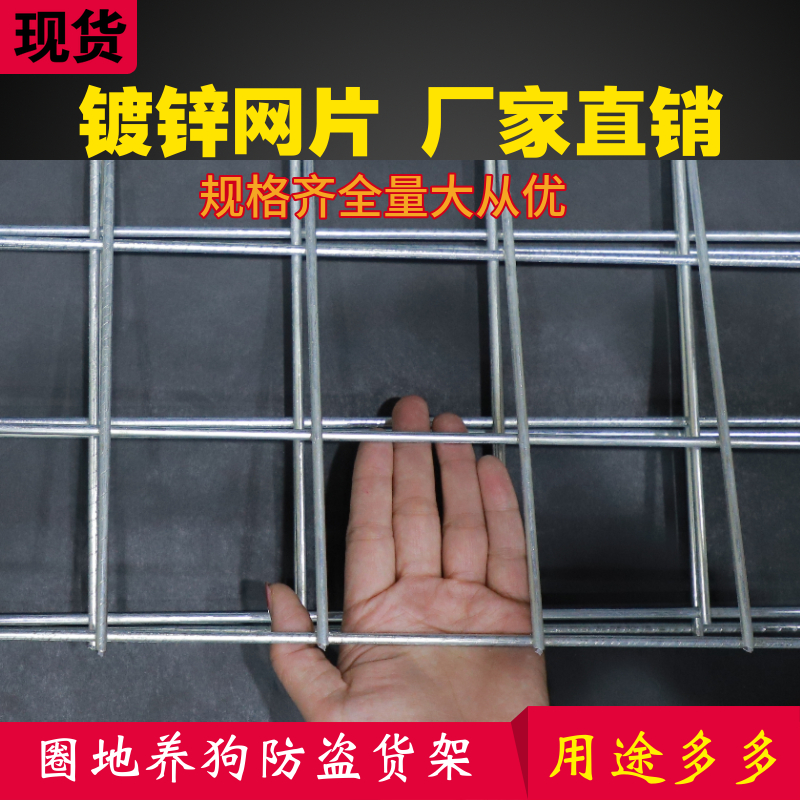 镀锌铁丝网片网格网钢丝小孔加粗养殖网狗笼养殖建筑钢筋网围栏网
