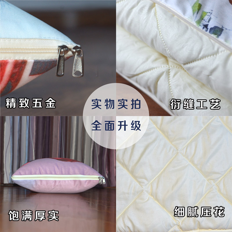 抱枕床头被子两用靠垫定制来图定做真人形照片logo双面车内折叠