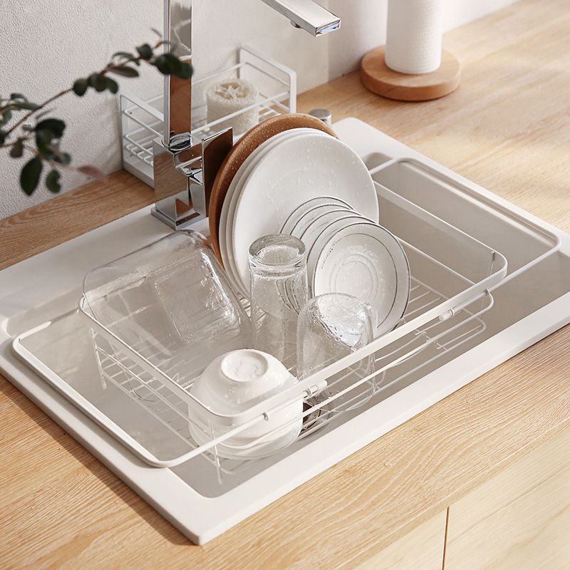 厨房不锈钢碗架沥水架滤水篮置物架碗碟餐具晾放架碗筷收纳盒家用